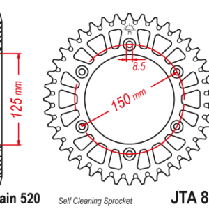 JT - Foaie (spate) Aluminiu JTA897